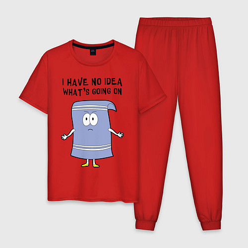 Мужская пижама South Park, Полотенчик / Красный – фото 1