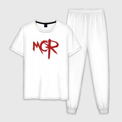 Пижама хлопковая мужская MCR, цвет: белый