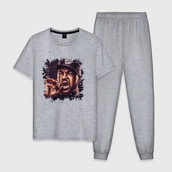 Пижама хлопковая мужская Ice Cube, цвет: меланж