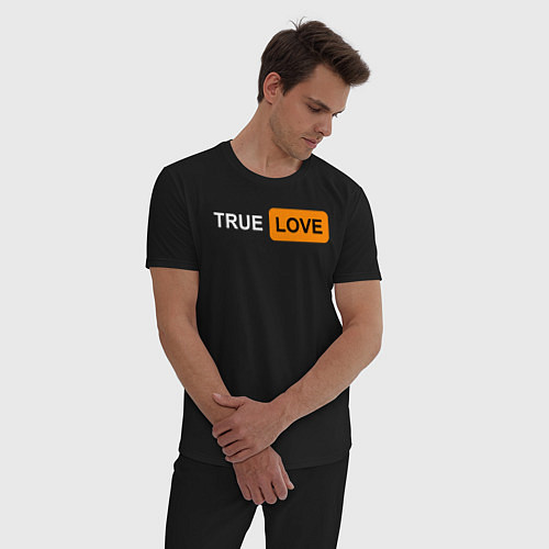 Мужская пижама True Love / Черный – фото 3