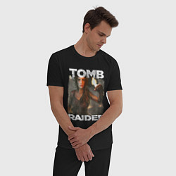 Пижама хлопковая мужская TOMB RAIDER, цвет: черный — фото 2