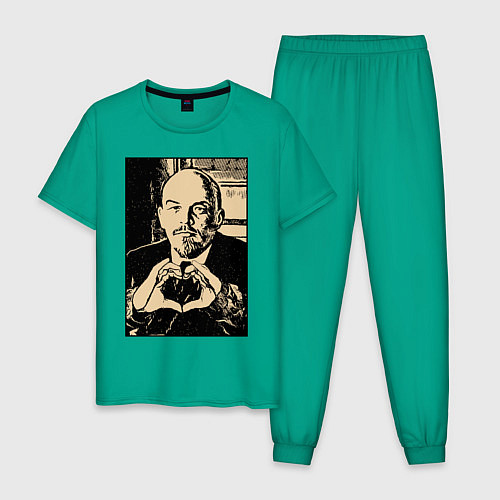 Мужская пижама Ленин Oko / Зеленый – фото 1