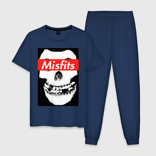 Мужская пижама Misfits / Тёмно-синий – фото 1