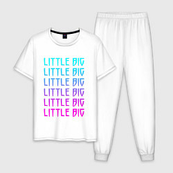 Пижама хлопковая мужская Little big Z, цвет: белый