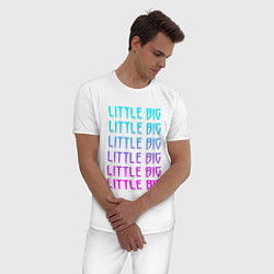 Пижама хлопковая мужская Little big Z, цвет: белый — фото 2