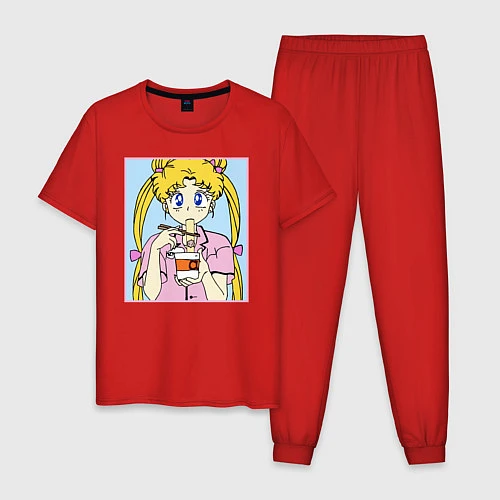 Мужская пижама Sailor Moon Usagi Tsukino / Красный – фото 1