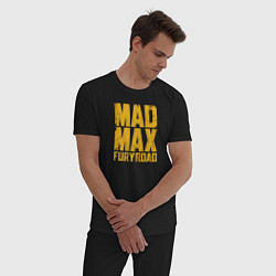 Пижама хлопковая мужская Mad Max, цвет: черный — фото 2