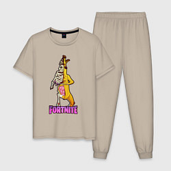 Пижама хлопковая мужская Peely Fortnitemare, цвет: миндальный