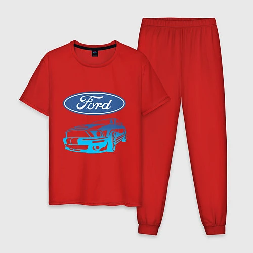 Мужская пижама Ford Z / Красный – фото 1