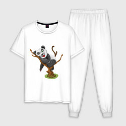 Мужская пижама Смешная панда