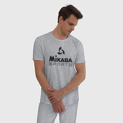 Пижама хлопковая мужская MIKASA SPORTS, цвет: меланж — фото 2