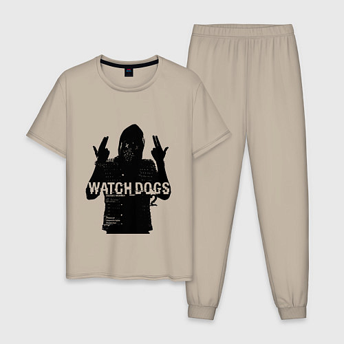 Мужская пижама Watch dogs 2 Z / Миндальный – фото 1
