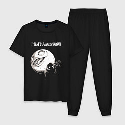 Пижама хлопковая мужская NIER AUTOMATA, цвет: черный