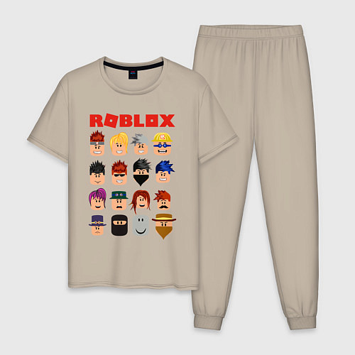 Мужская пижама ROBLOX / Миндальный – фото 1