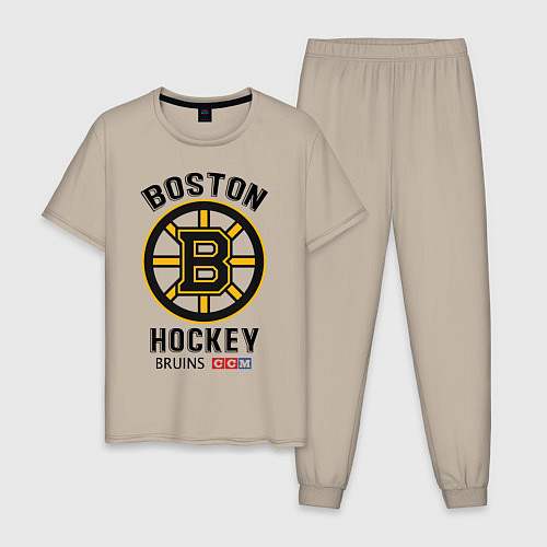 Мужская пижама BOSTON BRUINS NHL / Миндальный – фото 1