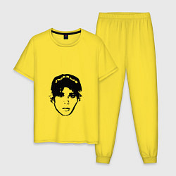Пижама хлопковая мужская Slawa Marlow, цвет: желтый