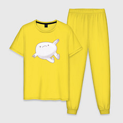 Пижама хлопковая мужская Комочек, цвет: желтый