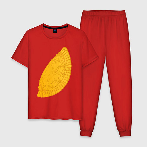 Мужская пижама Сочный чебурек / Красный – фото 1