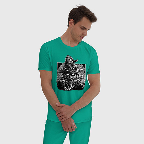Мужская пижама Стимпанк Steampunk Z / Зеленый – фото 3