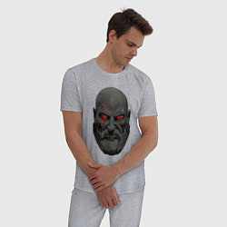 Пижама хлопковая мужская Kratos ART, цвет: меланж — фото 2