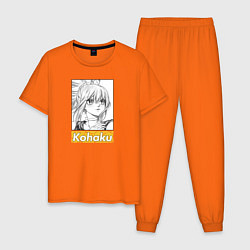 Пижама хлопковая мужская Kohaku Dr Stone цвета оранжевый — фото 1