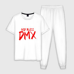 Пижама хлопковая мужская God Bless DMX, цвет: белый