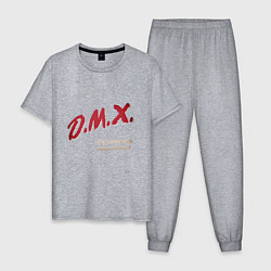 Пижама хлопковая мужская DMX - Dark And Hell, цвет: меланж