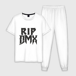 Пижама хлопковая мужская RIP DMX, цвет: белый