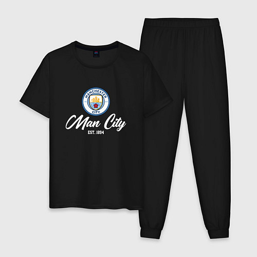 Мужская пижама MAN CITY EST 1894 / Черный – фото 1
