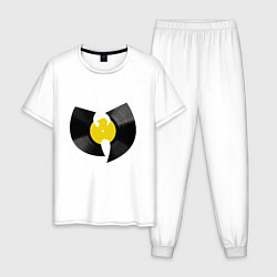Пижама хлопковая мужская Wu-Tang Vinyl, цвет: белый