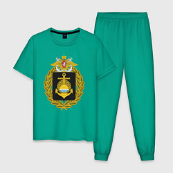 Пижама хлопковая мужская ТИХООКЕАНСКИЙ ФЛОТ ВМФ, цвет: зеленый