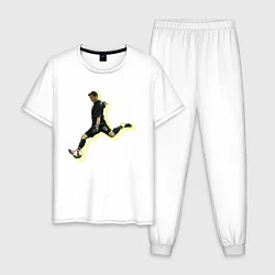 Пижама хлопковая мужская Iker Casillas, цвет: белый