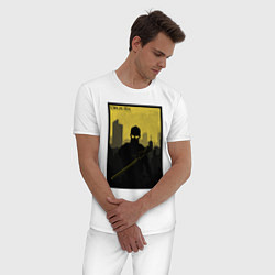 Пижама хлопковая мужская Deus Ex MD, цвет: белый — фото 2