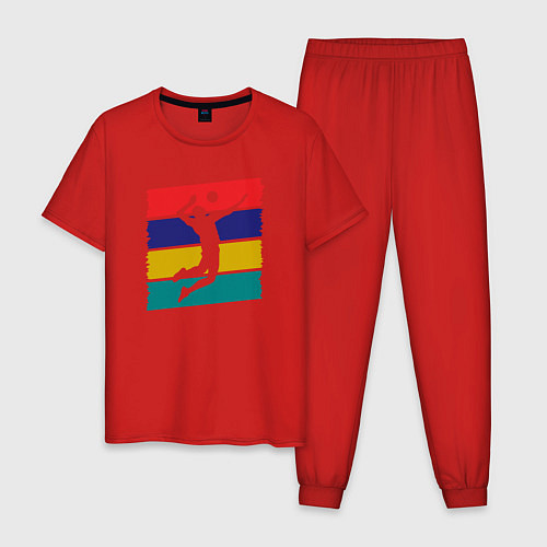 Мужская пижама Color Volley / Красный – фото 1