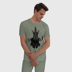 Пижама хлопковая мужская Мортред Phantom Assasin DOTA2, цвет: авокадо — фото 2
