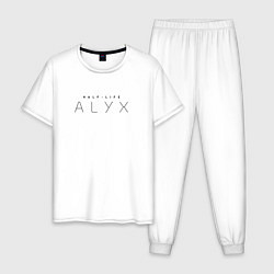 Пижама хлопковая мужская HALF-LIFE ALEX АЛЕКС Z, цвет: белый