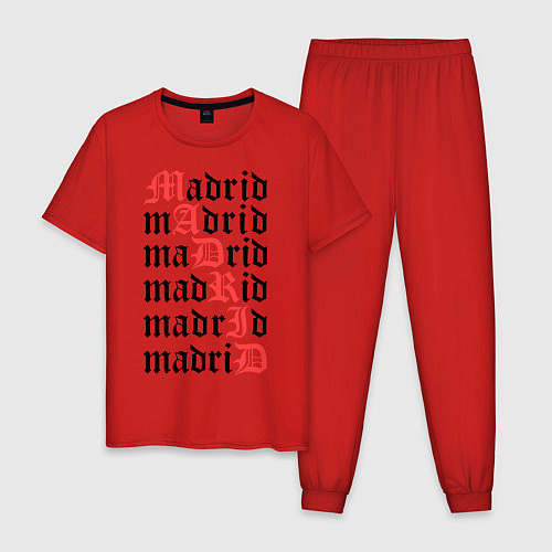 Мужская пижама Real Madrid / Красный – фото 1
