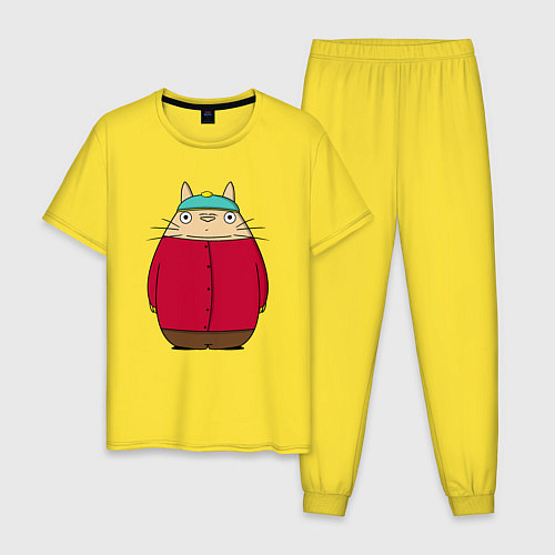 Мужская пижама Totoro Cartman / Желтый – фото 1