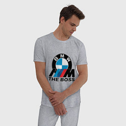 Пижама хлопковая мужская BMW BOSS, цвет: меланж — фото 2