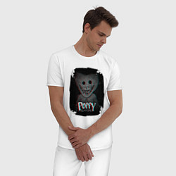 Пижама хлопковая мужская Poppy Playtime: Glitch, цвет: белый — фото 2