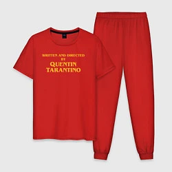 Пижама хлопковая мужская Directed by Quentin Tarantino, цвет: красный