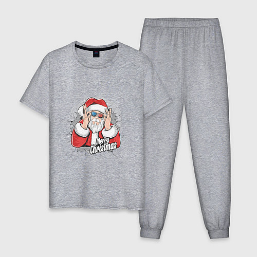 Мужская пижама Cool Santa / Меланж – фото 1