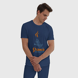 Пижама хлопковая мужская Senior Shawa Developer, цвет: тёмно-синий — фото 2