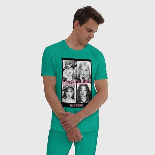 Мужская пижама Blackpink K-pop / Зеленый – фото 3