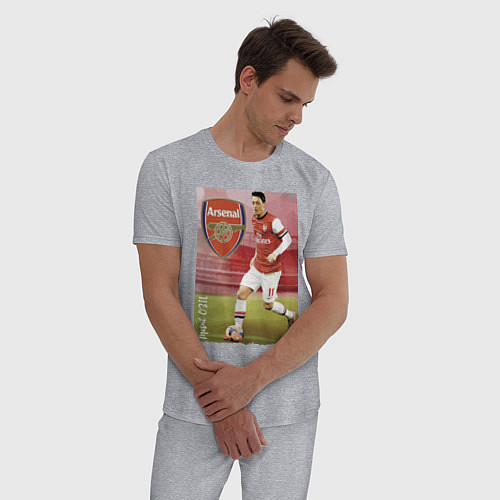 Мужская пижама Arsenal, Mesut Ozil / Меланж – фото 3
