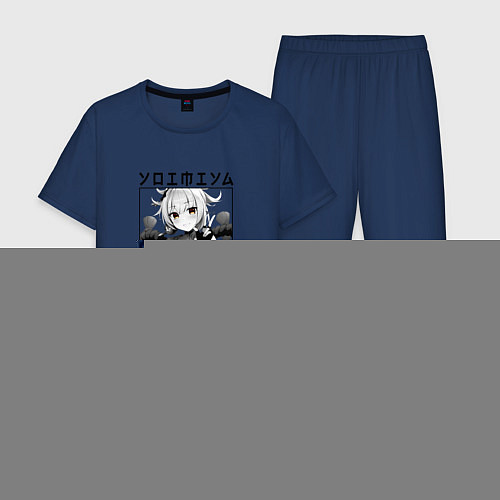 Мужская пижама Ёимия Yoimiya, Genshin Impact / Тёмно-синий – фото 1
