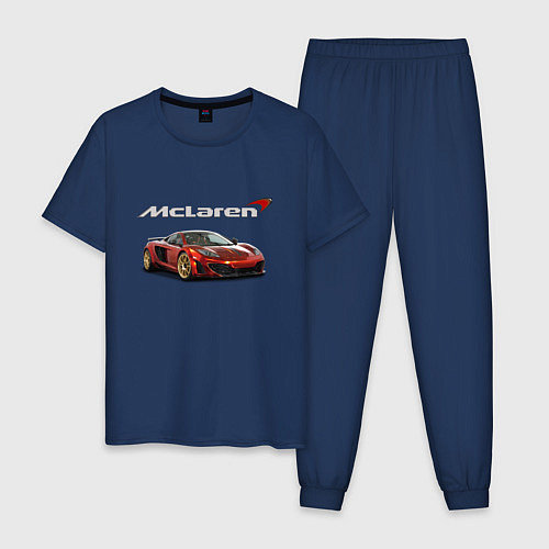 Мужская пижама McLaren Motorsport! / Тёмно-синий – фото 1