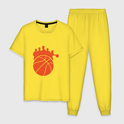 Пижама хлопковая мужская Ballers, цвет: желтый