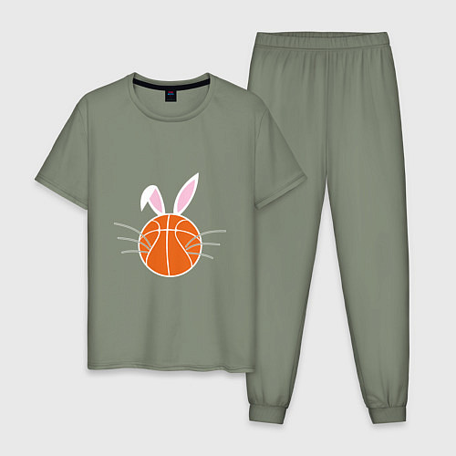 Мужская пижама Basketball Bunny / Авокадо – фото 1