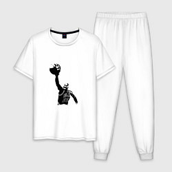 Пижама хлопковая мужская Jordan - Dunk, цвет: белый
